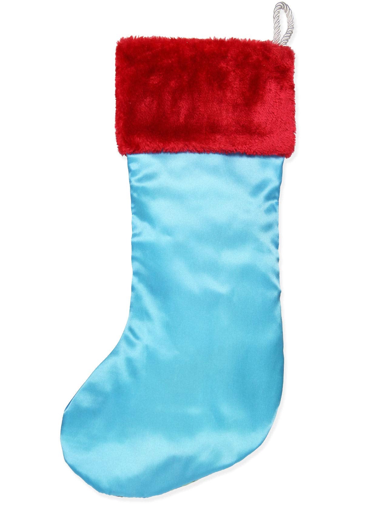 Kurt Adler How The Grinch Stole Christmas Satin Christmas Holiday Stocking 19" Blue GRH7183