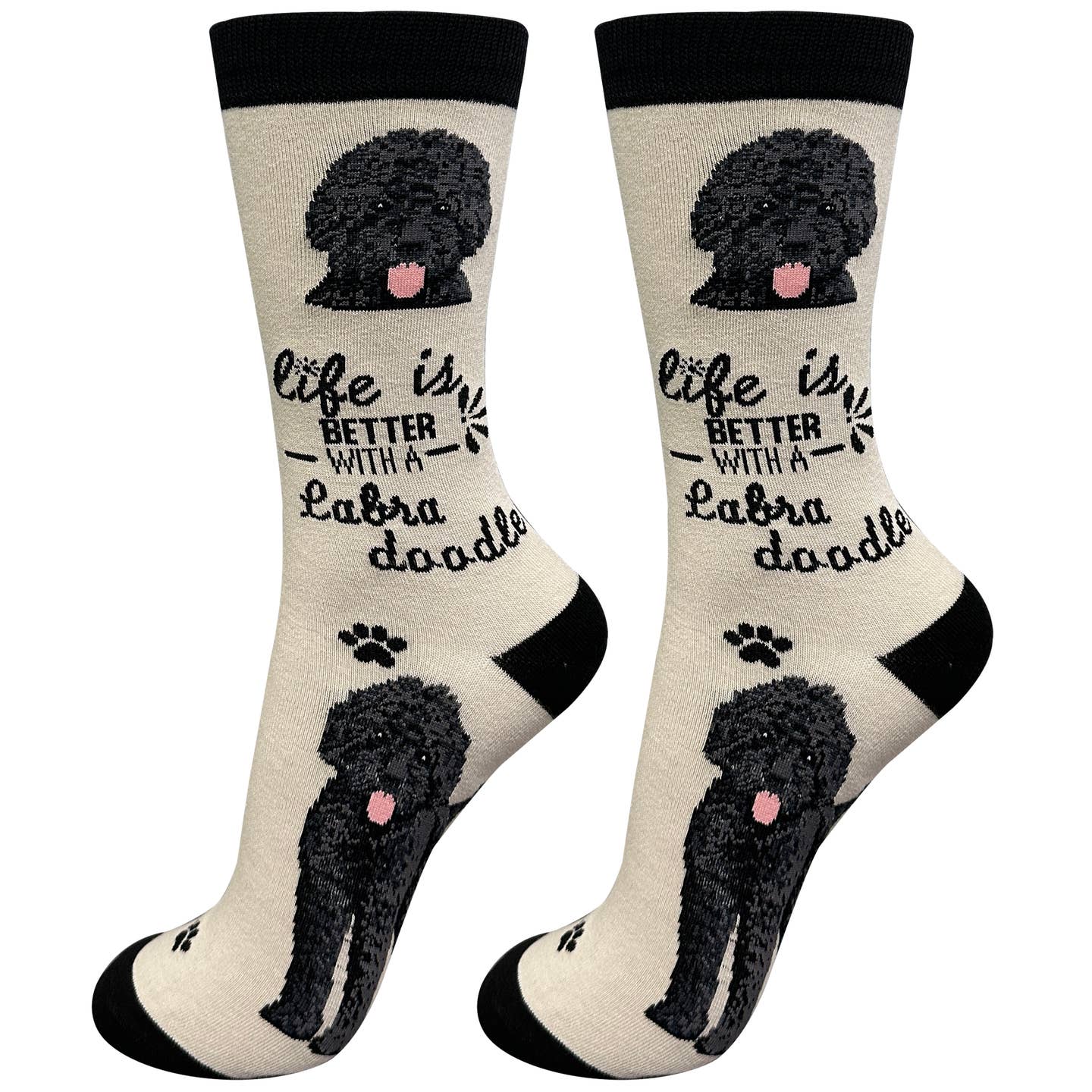 Labradoodle Black Socks