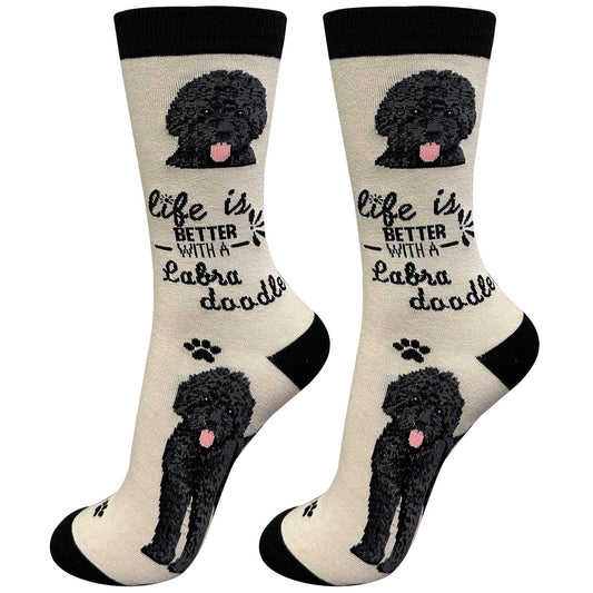 Labradoodle Black Socks