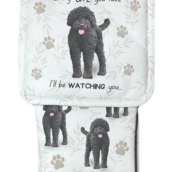 Labradoodle Oven Mitt Set