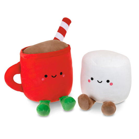 Large Better Together Hot Cocoa and Marshmallow Magnetic Plush, 18"