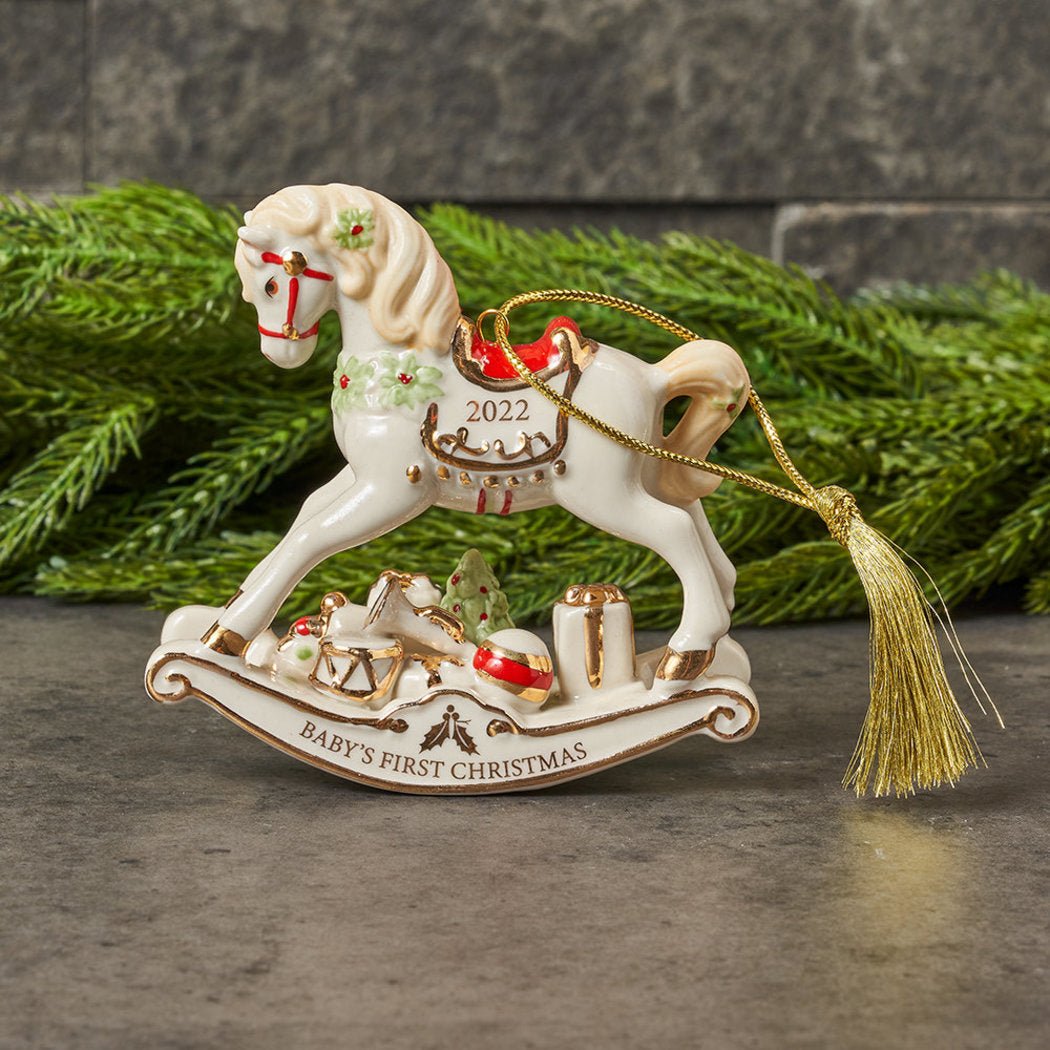Lenox 2022 Vintage Rocking Horse Ornament