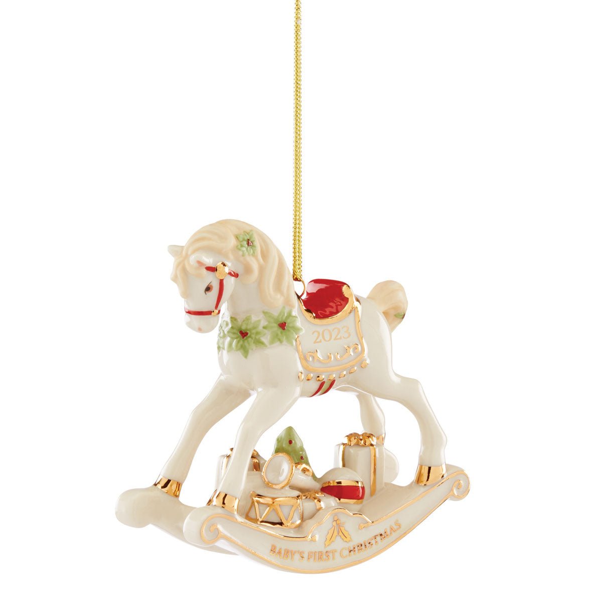Lenox 2023 Baby's 1st Christmas Rocking Horse Ornament