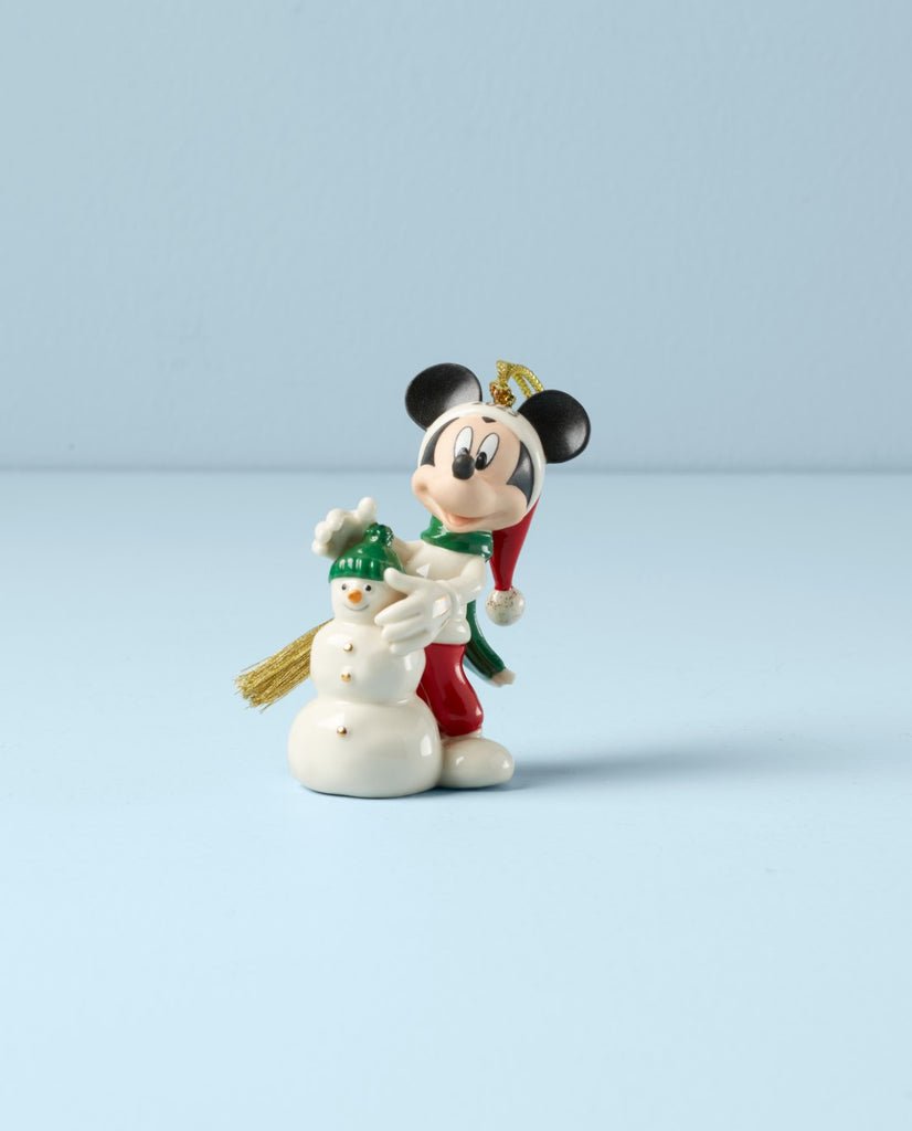 Lenox 2023 Mickey & Snowman Ornament