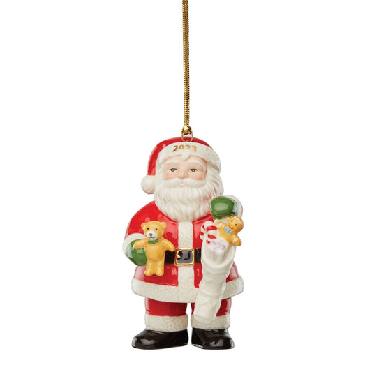 Lenox 2023 Santa and Stocking Ornament