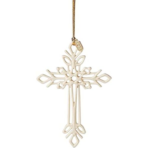 Lenox 2023 Snow Fantasies Cross Ornament