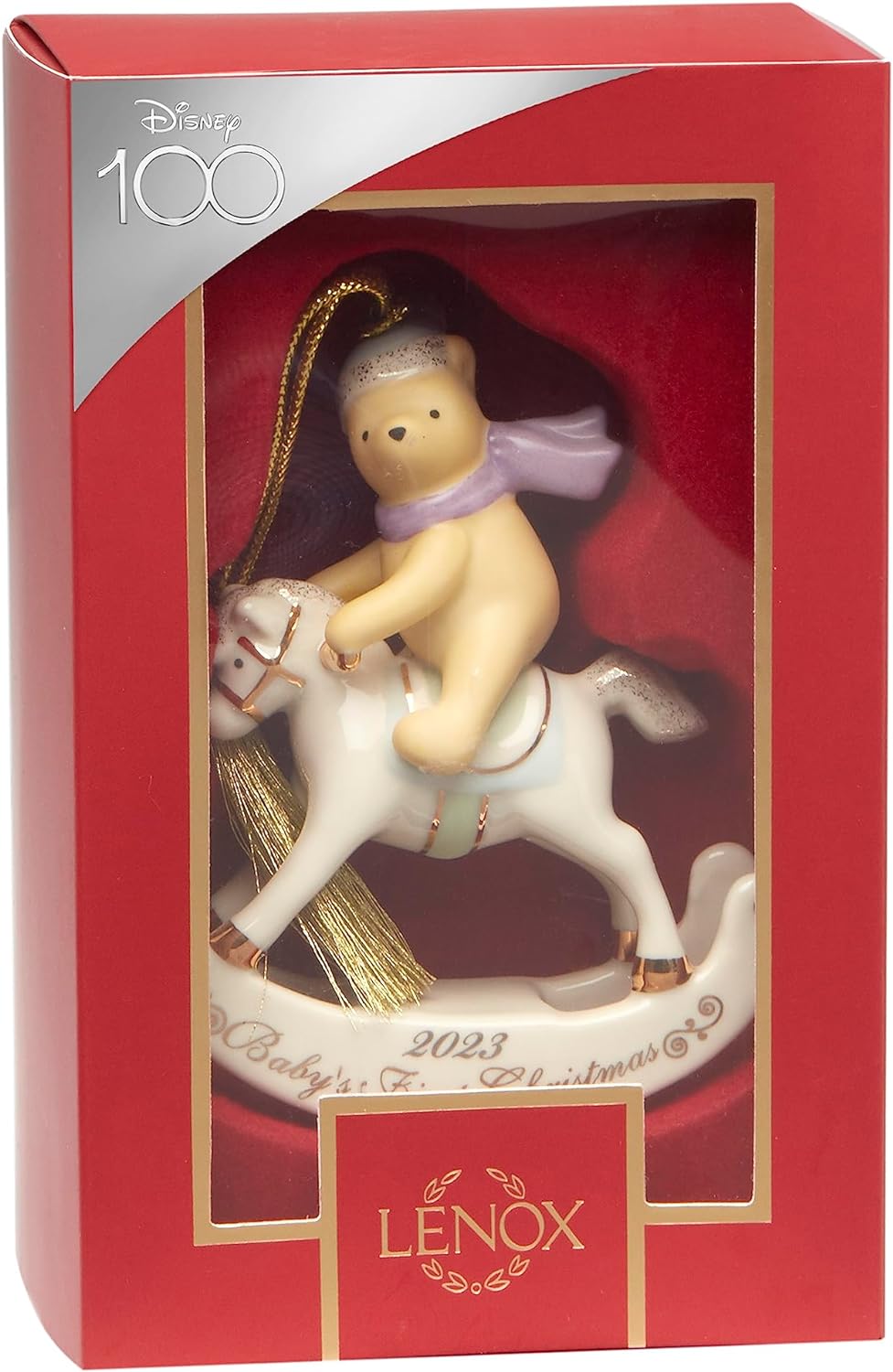 Lenox 2023 Winnie the Pooh Baby's 1st Christmas Ornament