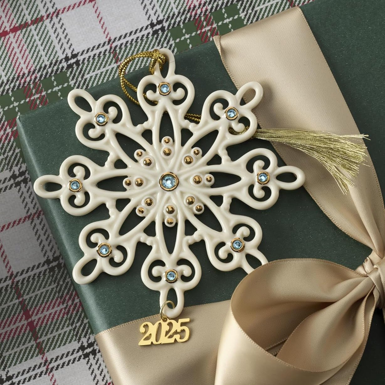 Lenox 2025 Annual Gemmed Snowflake Ornament