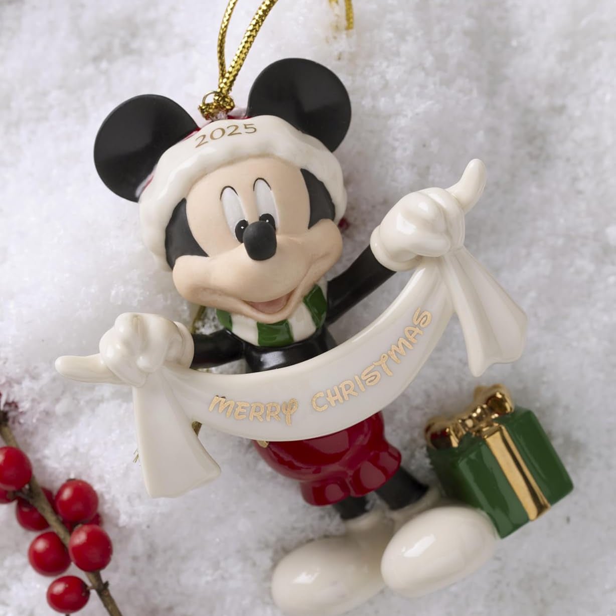 Lenox 2025 Mickey Mouse Merry Ornament