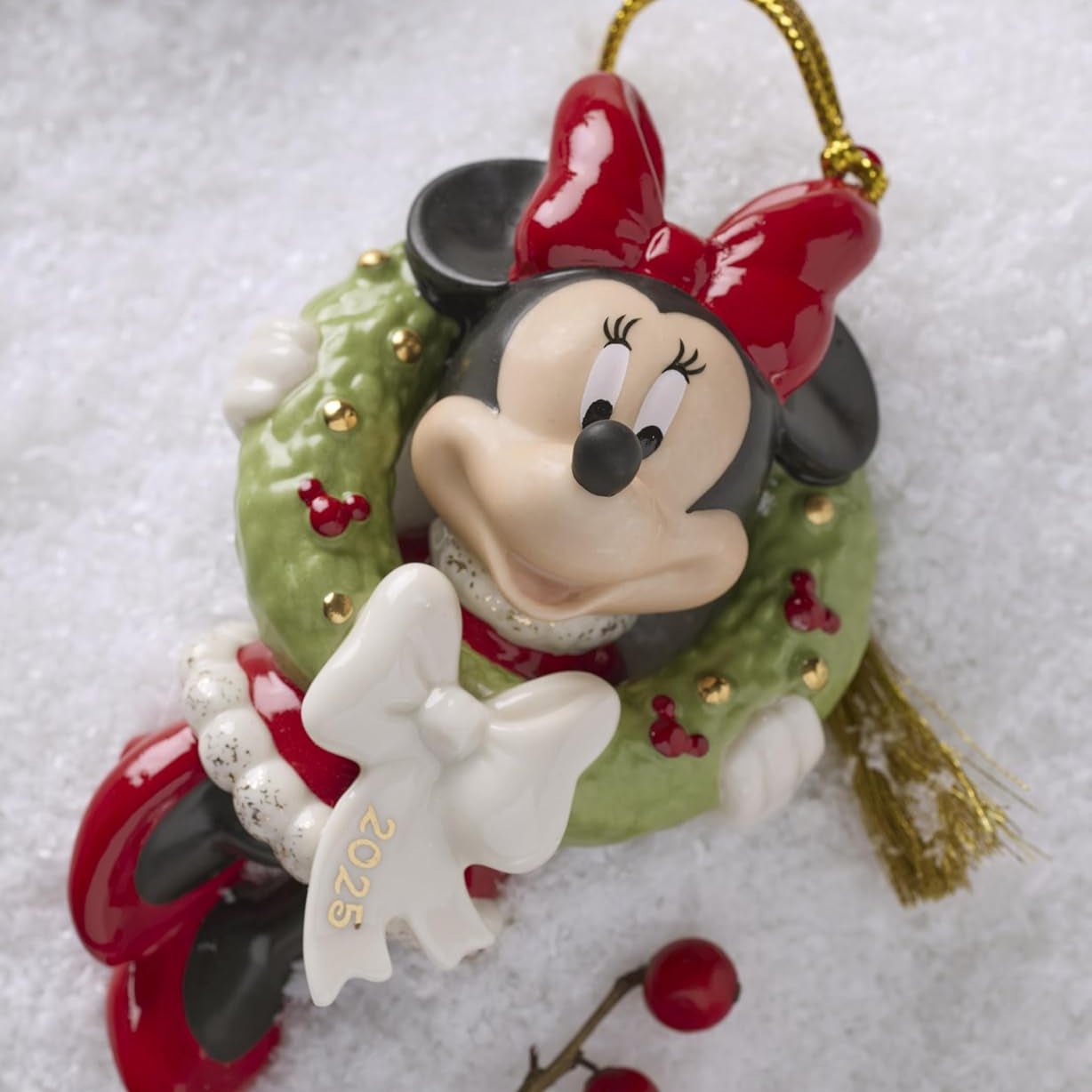 Lenox 2025 Minnie Mouse Wreath Ornament