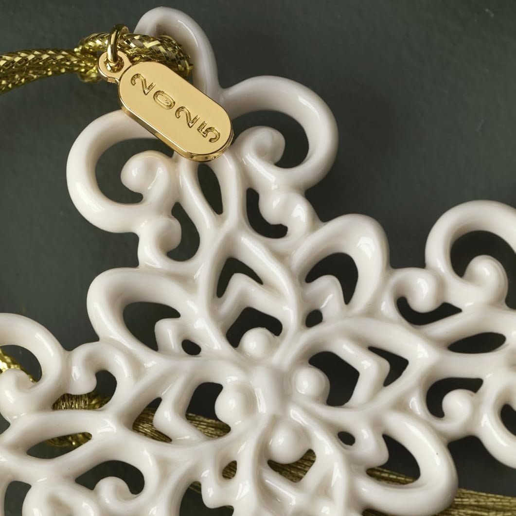 Lenox 2025 Snow Fantasies Cross Ornament