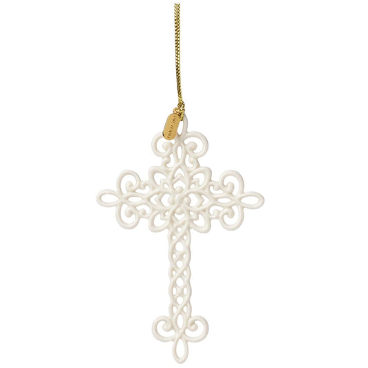 Lenox 2025 Snow Fantasies Cross Ornament