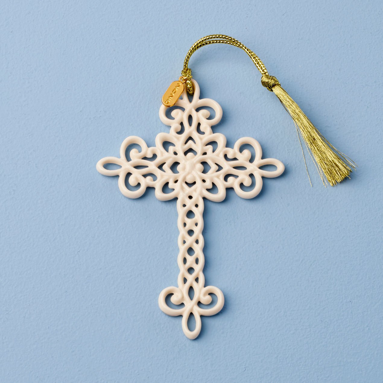 Lenox 2025 Snow Fantasies Cross Ornament