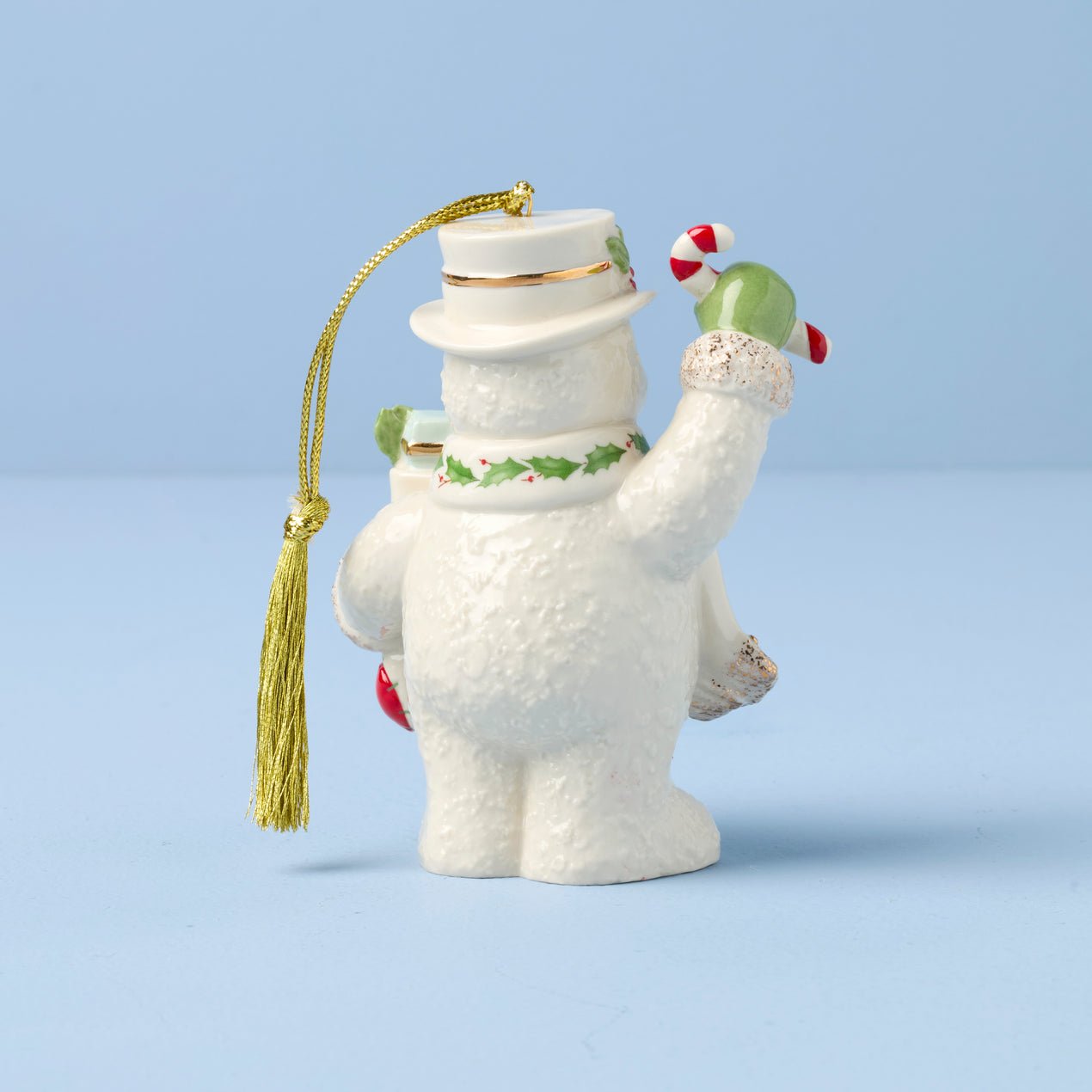 Lenox 2025 Snowman With Stocking Ornament