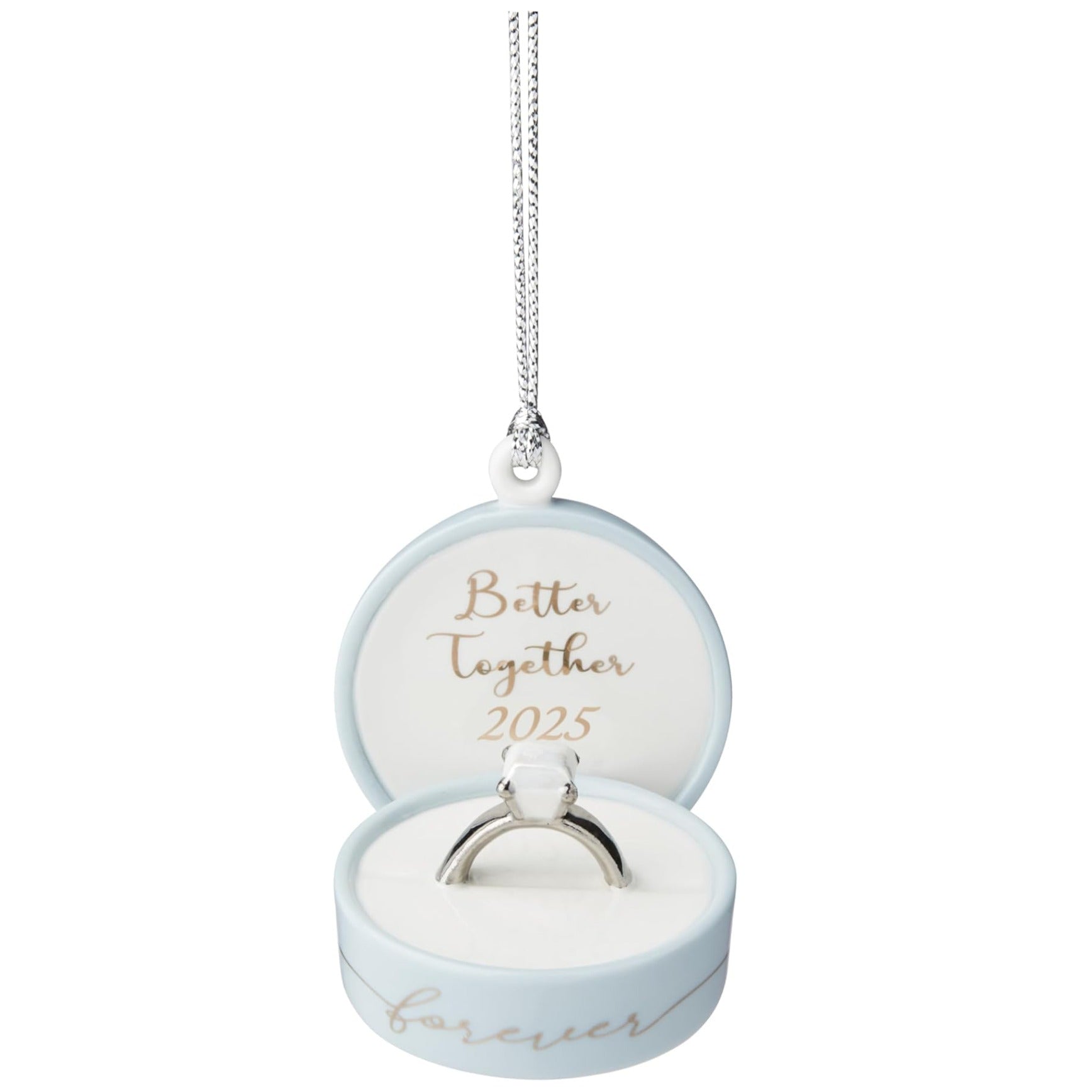 Lenox 2025 "Together Forever" Ring Box Ornament