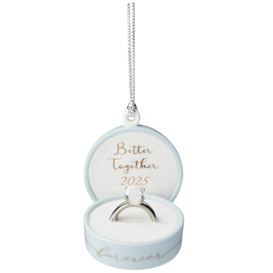 Lenox 2025 "Together Forever" Ring Box Ornament