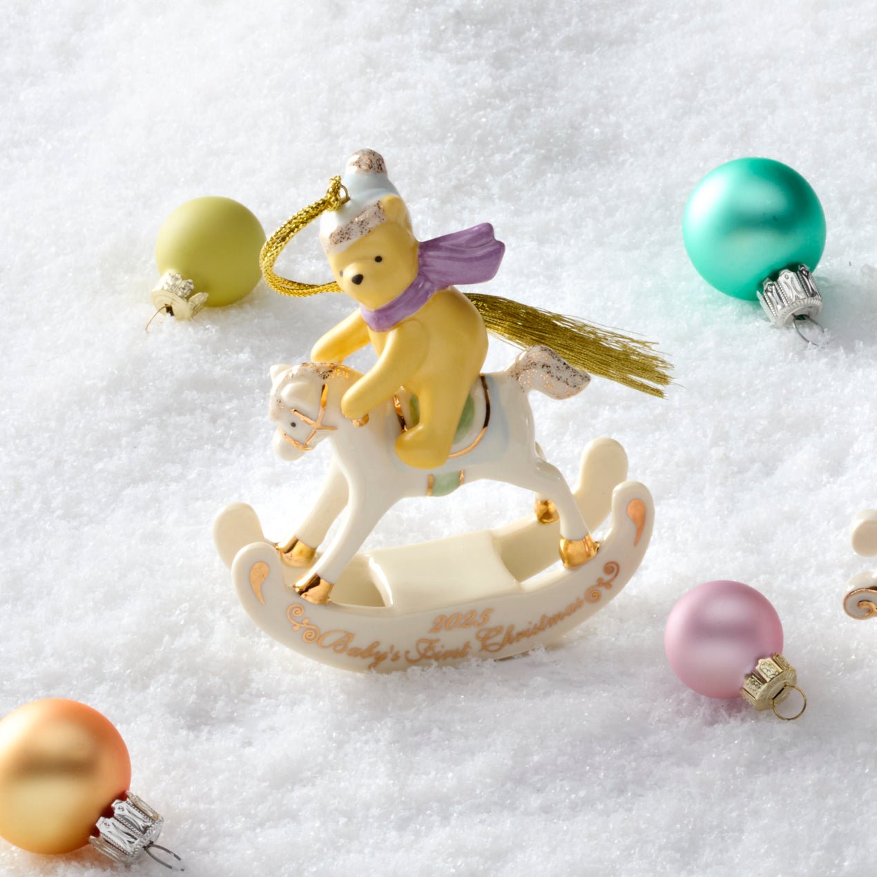 Lenox 2025 Winnie the Pooh Baby's 1st Christmas Ornament