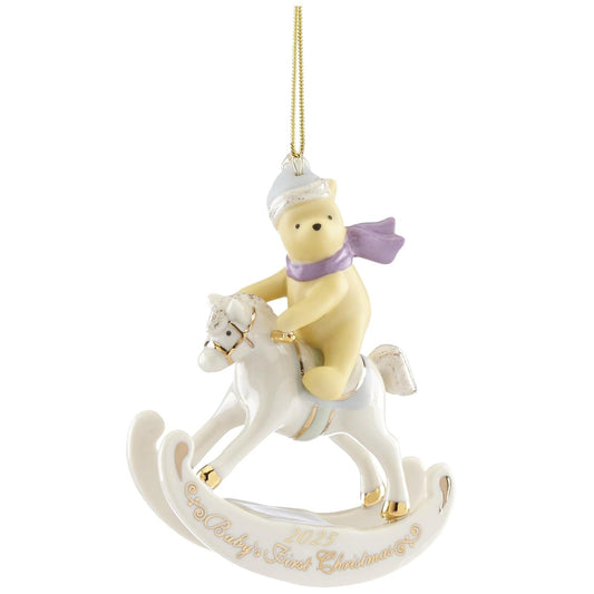 Lenox 2025 Winnie the Pooh Baby's 1st Christmas Ornament