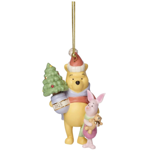 Lenox 2025 Winnie The Pooh & Piglet Christmas Ornament