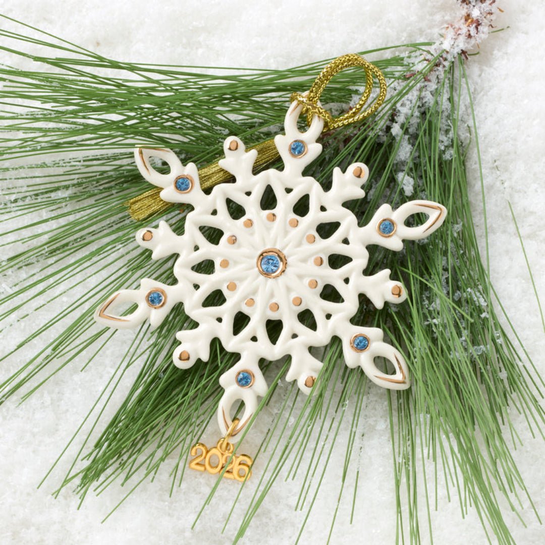 Lenox 2026 Annual Gemmed Snowflake Ornament