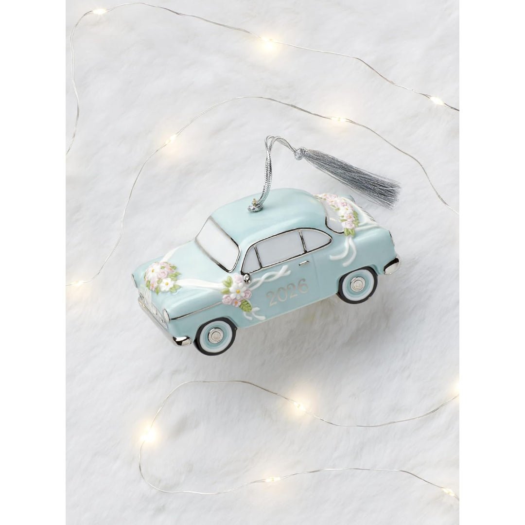 Lenox 2026 Just Married Vintage Car Ornament