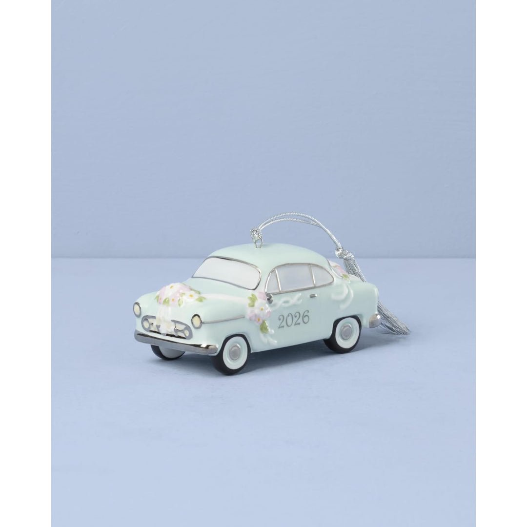 Lenox 2026 Just Married Vintage Car Ornament
