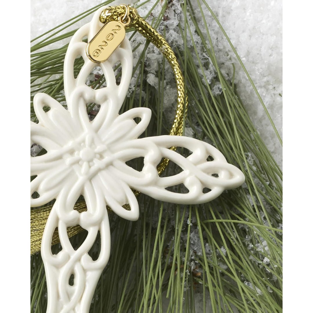 Lenox 2026 Snow Fantasies Cross Ornament