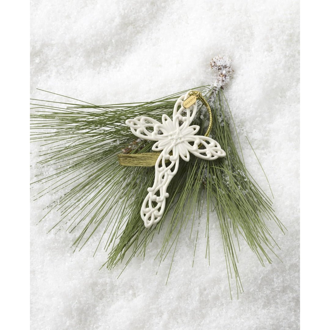 Lenox 2026 Snow Fantasies Cross Ornament