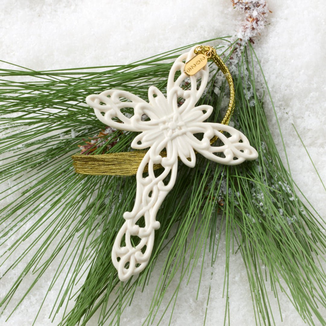 Lenox 2026 Snow Fantasies Cross Ornament