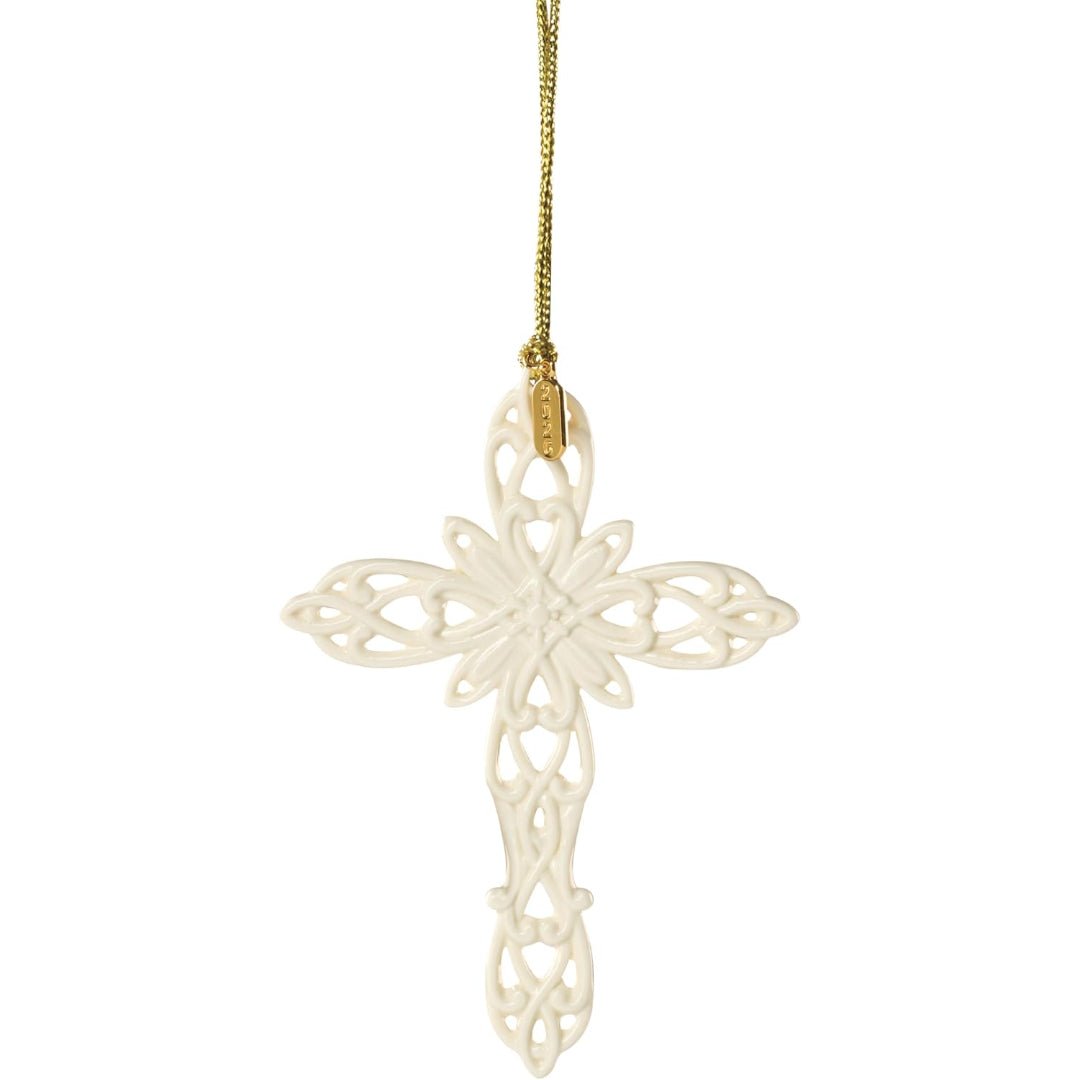 Lenox 2026 Snow Fantasies Cross Ornament