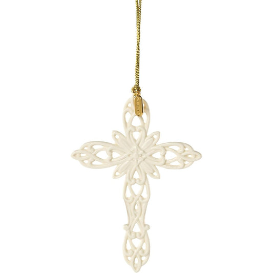 Lenox 2026 Snow Fantasies Cross Ornament