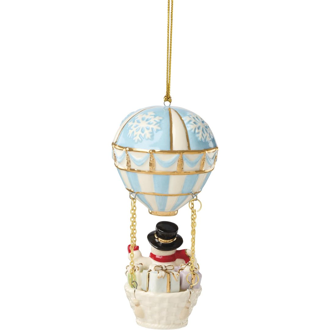 Lenox 2026 Snowman Hot Air Balloon Ornament