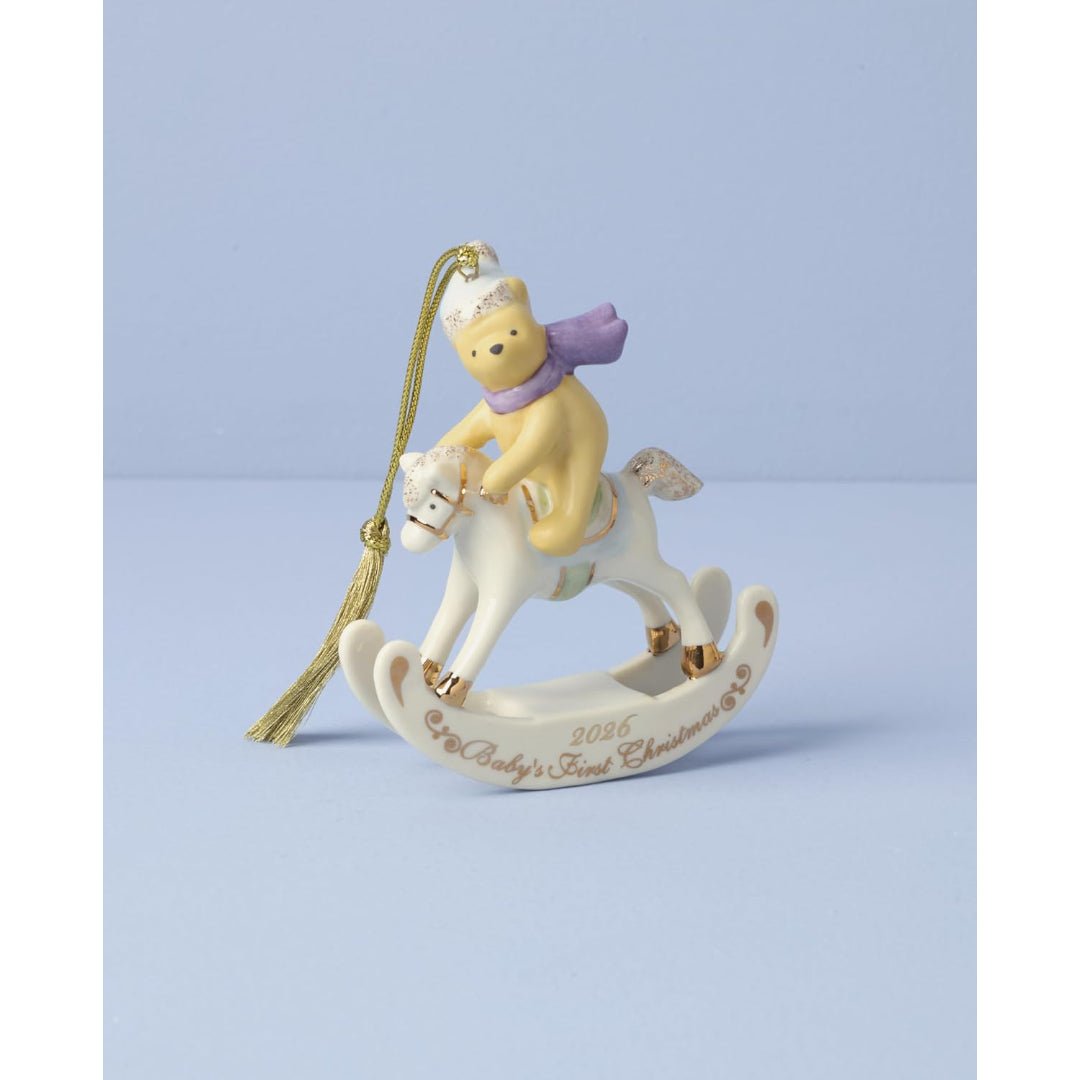 Lenox 2026 Winnie the Pooh Baby's 1st Christmas Ornament