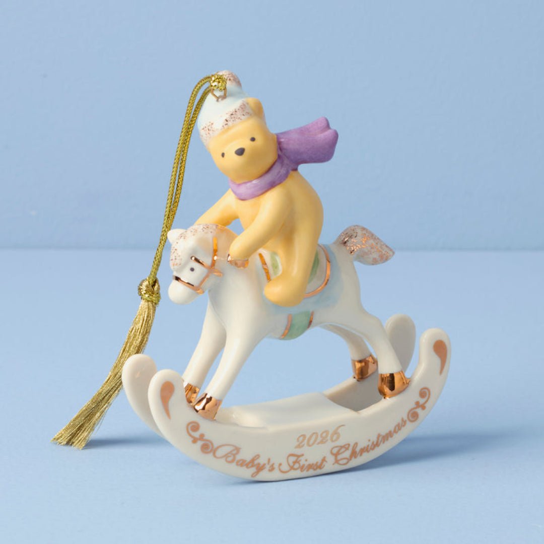 Lenox 2026 Winnie the Pooh Baby's 1st Christmas Ornament