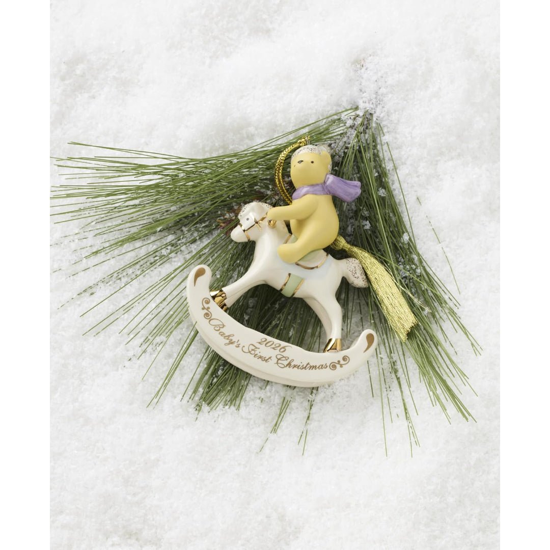 Lenox 2026 Winnie the Pooh Baby's 1st Christmas Ornament