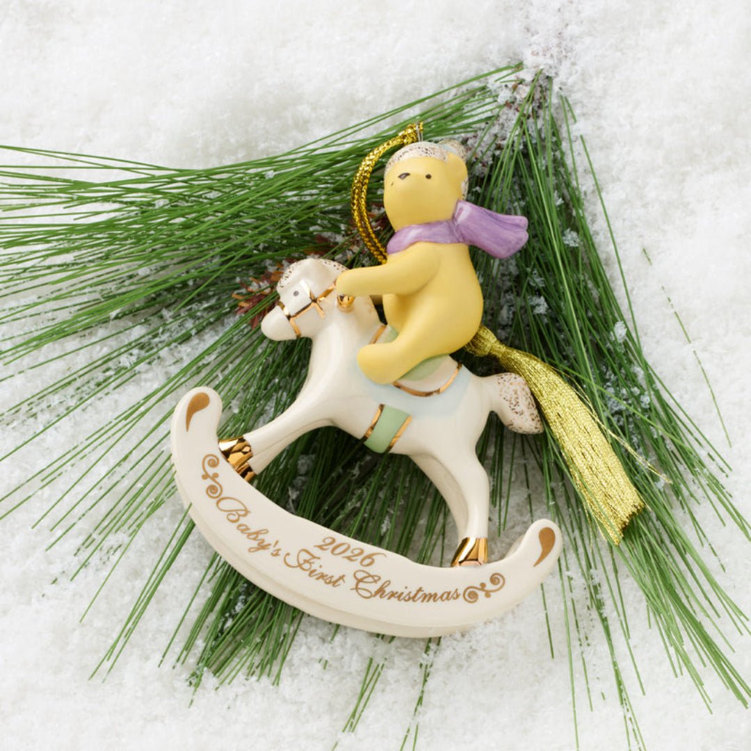 Lenox 2026 Winnie the Pooh Baby's 1st Christmas Ornament