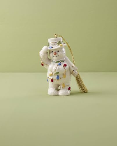 Lenox 895773 2024 Snowman with Christmas Lights Ornament