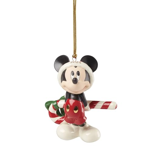 Lenox 895791 2024 Mickey Mouse with Candy Cane Ornament