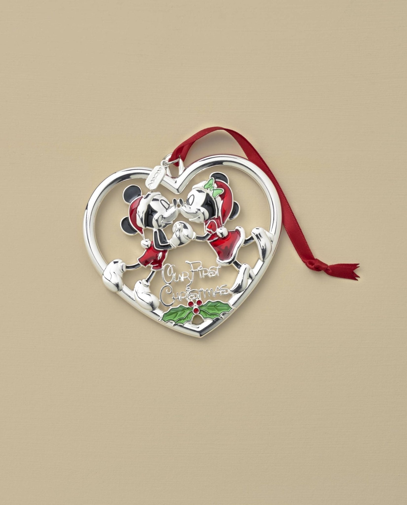 Lenox 896412 2024 Our 1st Christmas Micky & Minnie Metal Ornament