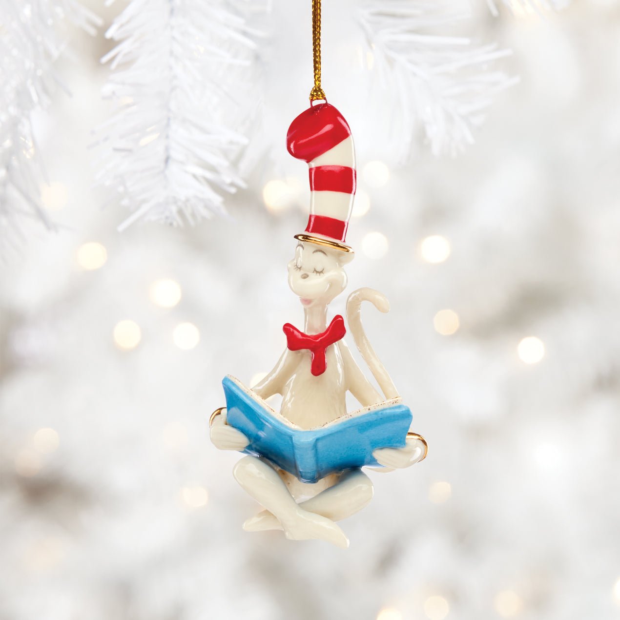 Lenox Cat in The Hat Ornament