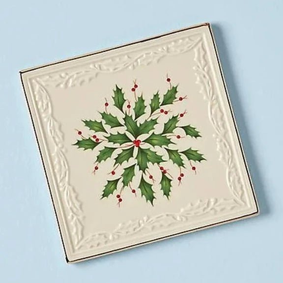 Lenox China Holiday Carved Trivet