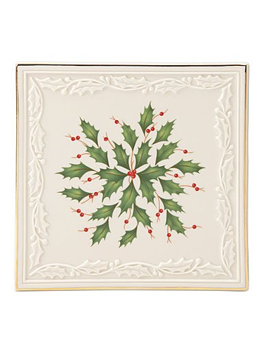 Lenox China Holiday Carved Trivet