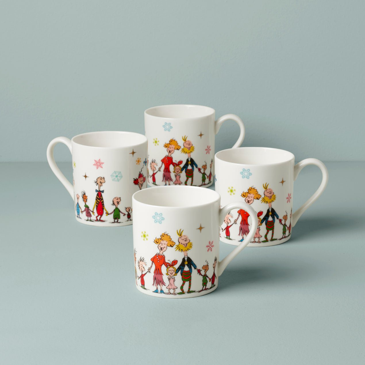 Lenox China Merry Grinchmas Mugs (Set of 4)