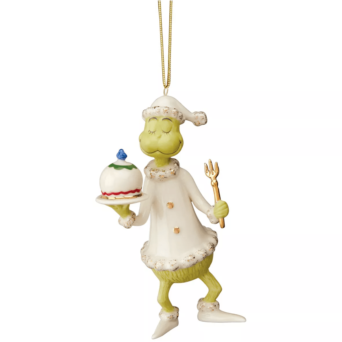 Lenox Grinch Serves The Feast Ornament