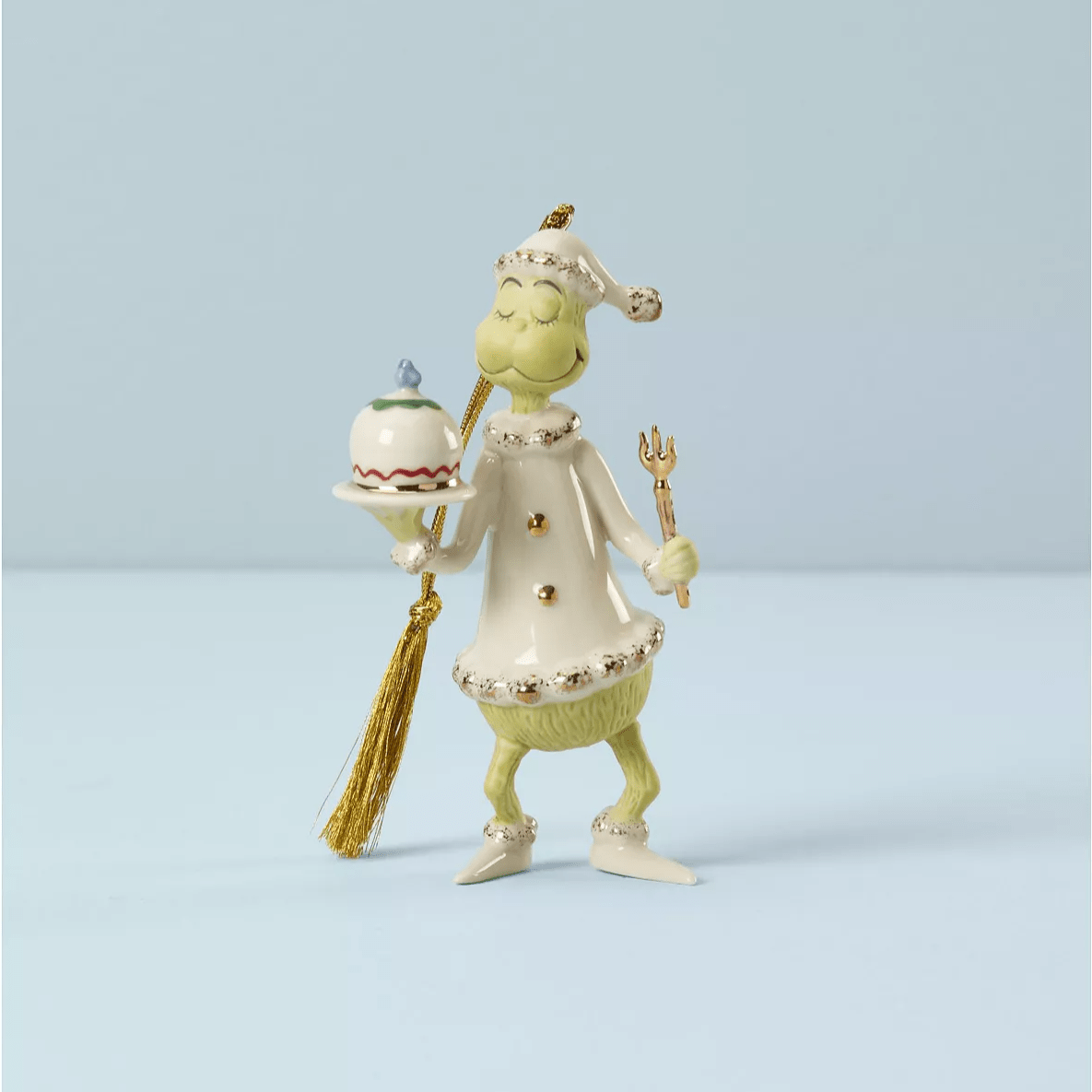 Lenox Grinch Serves The Feast Ornament