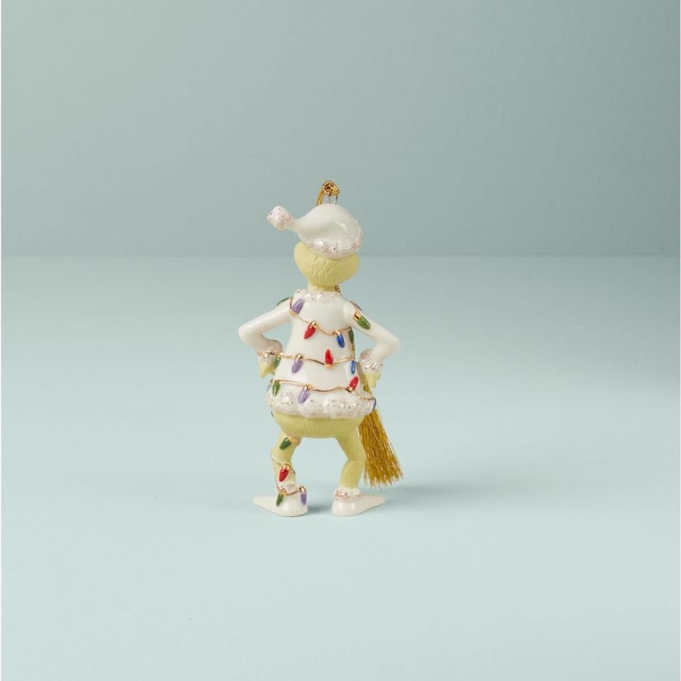 Lenox Grinch with Lights Ornament