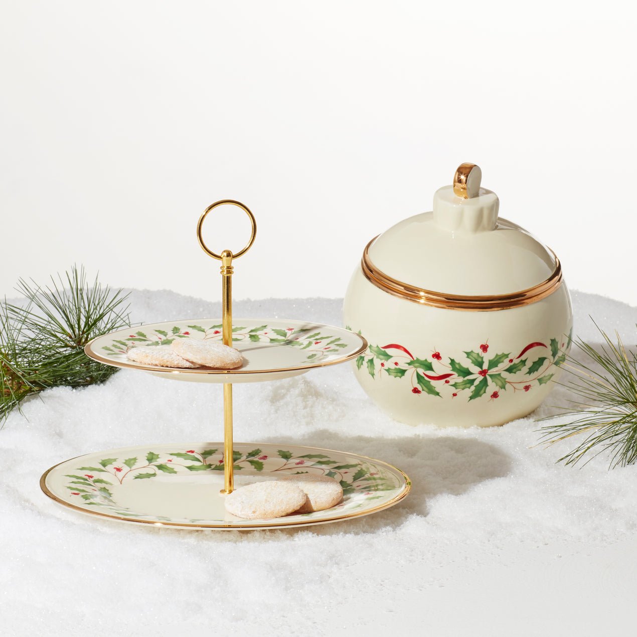 Lenox Holiday 2-Tiered Server