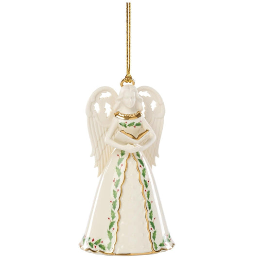 Lenox Holiday Angel Bell with Hymns Ornament