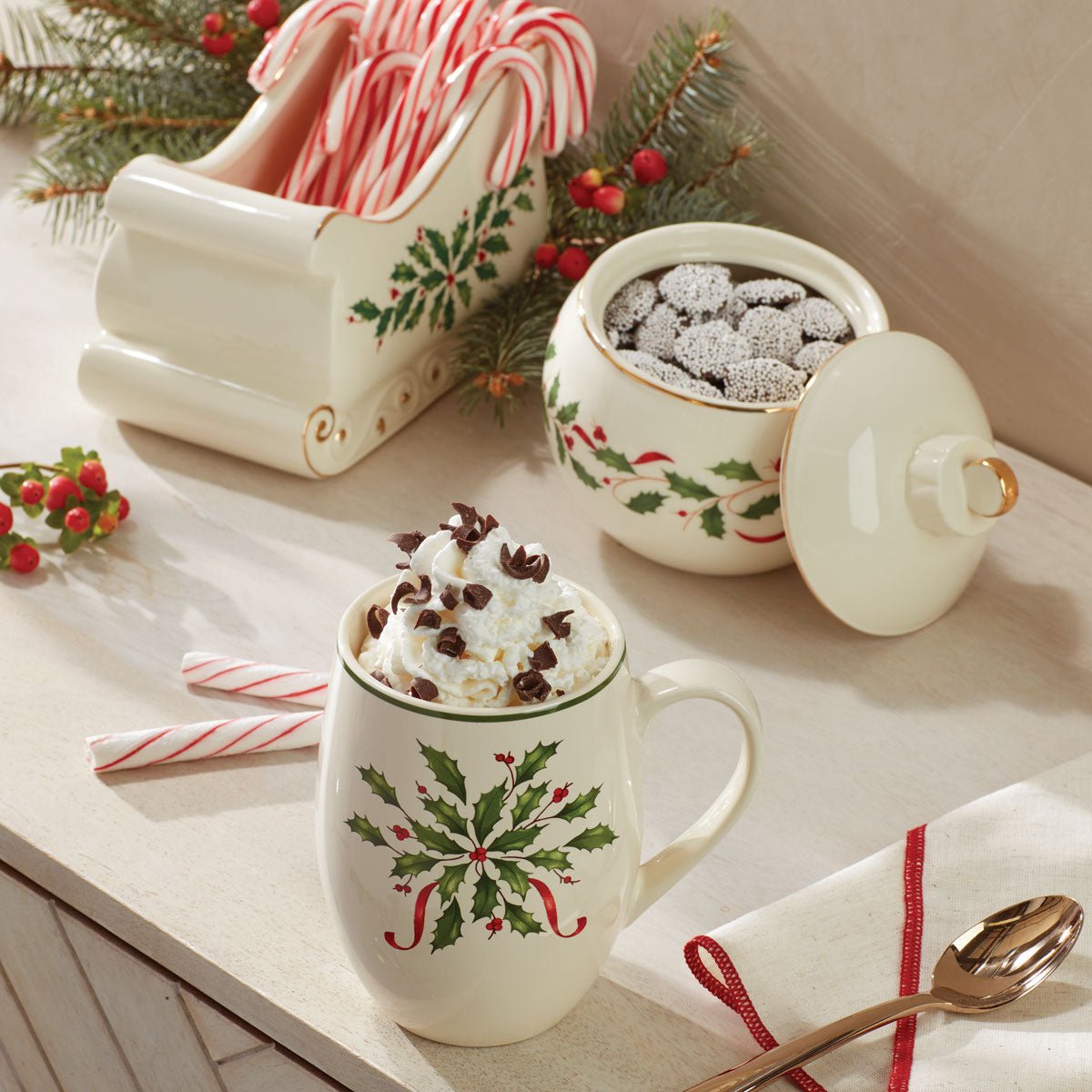 Lenox Holiday Cocoa Mug, 18oz