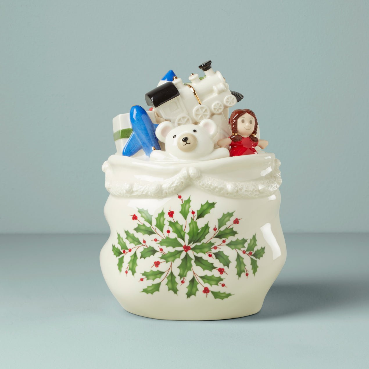 Lenox Holiday Figural Cookie Jar